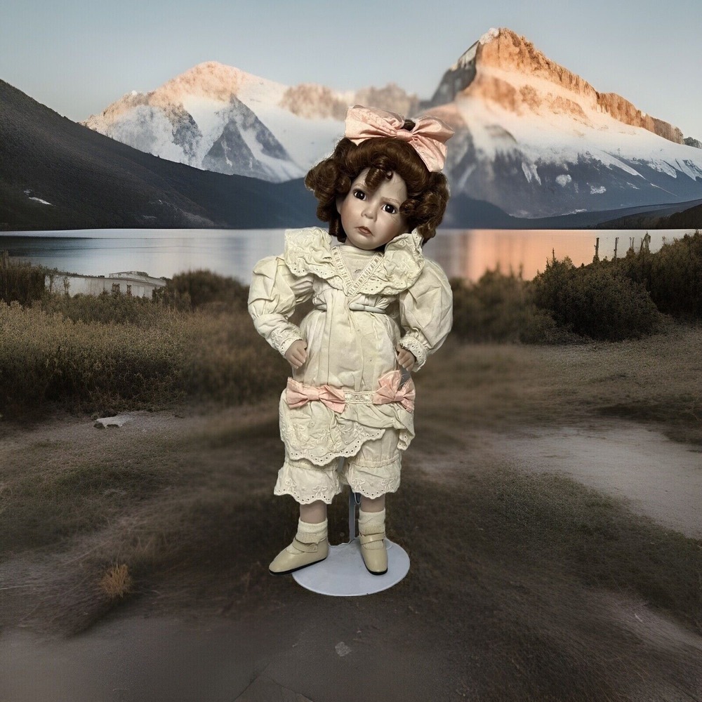 Vintage Dianna Effner Little Girl With A Curl Porcelain Doll grannycore gift